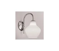 Lampy ścienne - SIRU - Kinkiet LONDON 1xE27/60W/230V biały/chrom błyszczący szkło weneckie - miniaturka - grafika 1