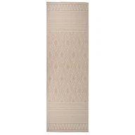 Dywany zewnętrzne - vidaXL Dywan zewnętrzny o płaskim splocie, 80x250 cm, brązowe pasy - miniaturka - grafika 1
