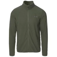 Bluzy sportowe męskie - Męska bluza Hi-Tec Damis II Full Zip Rozmiar: L / Kolor: zielony - miniaturka - grafika 1