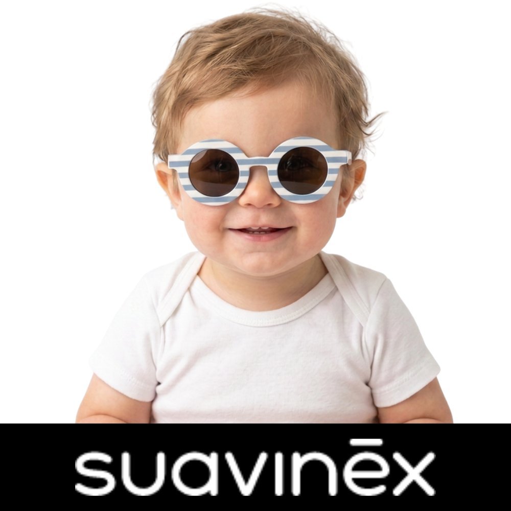 Okulary przeciwsłoneczne dla dzieci z filtrem UV400 SUAVINEX ochrona UVA/UVB polaryzacja 12-24m