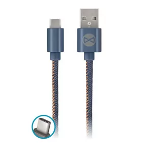 FOREVER FOREVER Kabel USB USB-C 1M jeans - Kable USB - miniaturka - grafika 2