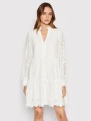 Sukienki - YAS Sukienka codzienna Holi 26027162 Biały Relaxed Fit - miniaturka - grafika 1