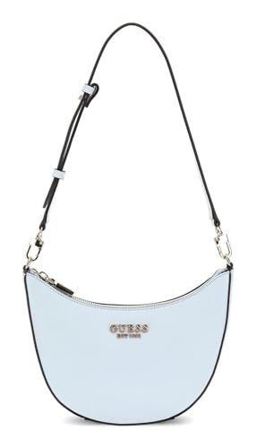 GUESS FEDANA Mini Top Zip Shldr Bag, torebka damska, pojedyncza, Niebieski proszek, Taglia unica