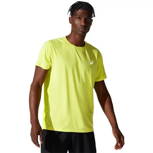 Koszulki męskie - Asics Core SS Top 2011C341-750, Mężczyzna, T-shirt kompresyjny, Żółty - grafika 1