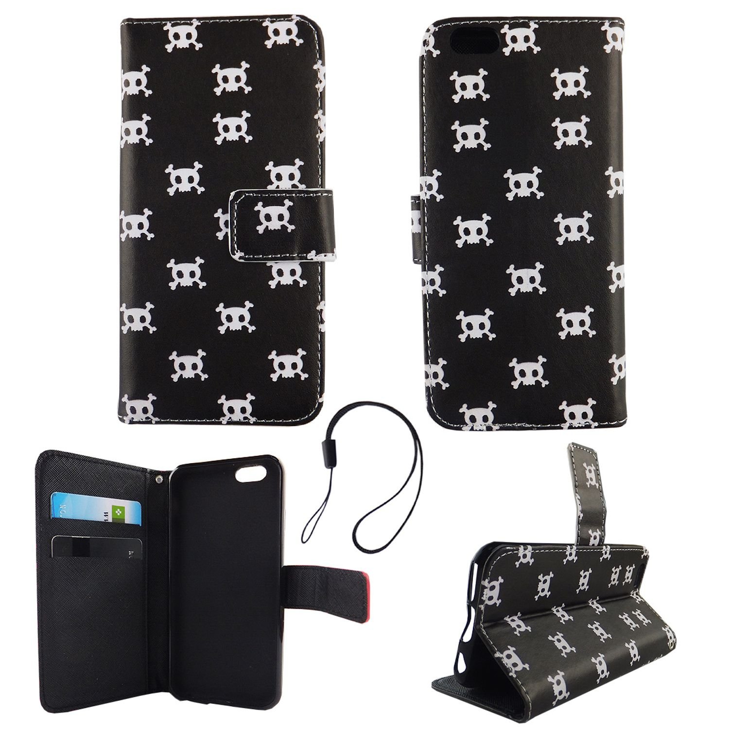 Etui na telefon komórkowy Etui na telefon komórkowy Apple iPhone 6 / 6s Polka Dot Skull
