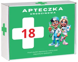 Pudełko Prezentowe 18 Urodziny Apteczka Ratunkowa - Zestawy upominkowe - miniaturka - grafika 1