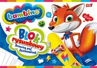 Szkolne artykuły papiernicze - Blok rysunkowy A4 20K białe kartki Bambino PAKIET 10 sztuk - ST-Majewski - miniaturka - grafika 1