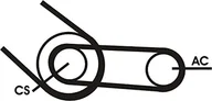 Części motocyklowe - CONTITECH 4pk916t1 Kit pasek na ostrogi ryflowany, elastyczny - miniaturka - grafika 1