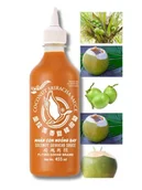 Sosy w słoikach - Sriracha z mleczkiem kokosowym coconut sos chilli ostry z tajlandii 29%chilli flying goose 455ml - miniaturka - grafika 1