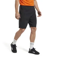 Spodenki męskie - Męskie Spodenki REEBOK COMM WOVEN SHORT IB1280 – Czarny - miniaturka - grafika 1