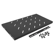 Pozostałe akcesoria sieciowe - LANBERG Półka do szaf 19 450mm 1U 500x280mm czarna AK-1001-B - miniaturka - grafika 1