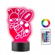 Lampy stojące - Lampka Nocna 3D LED Metryczka dla Dziecka Grawer - miniaturka - grafika 1