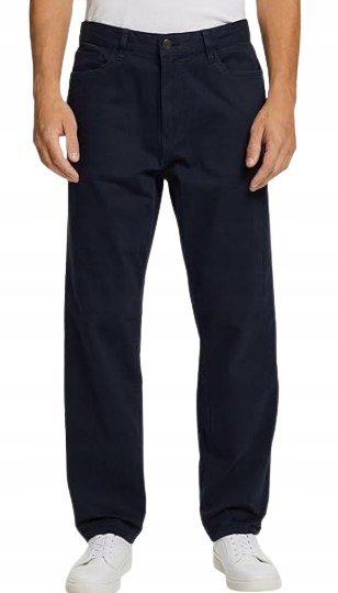 Esprit Granatowe Jeansy Proste Męskie Klasyczne Długie 30/30 J2A