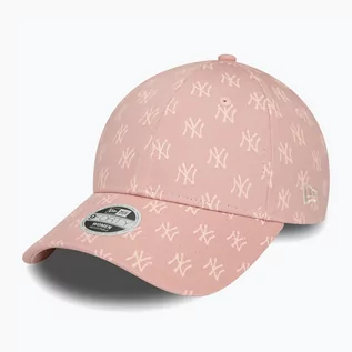 Czapki damskie - Czapka z daszkiem damska New Era Monogram 9Forty New York Yankees pastel pink | WYSYŁKA W 24H | 30 DNI NA ZWROT - grafika 1