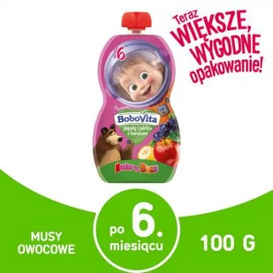 Bobovita Deser Jagody, jablka i banany 100g - Desery dla dzieci - miniaturka - grafika 2