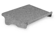 Deski z klipsem - BakkerElkhuizen Q-doc 100 Circular deska z klipsem na dokumenty Filc PET Szary - miniaturka - grafika 1