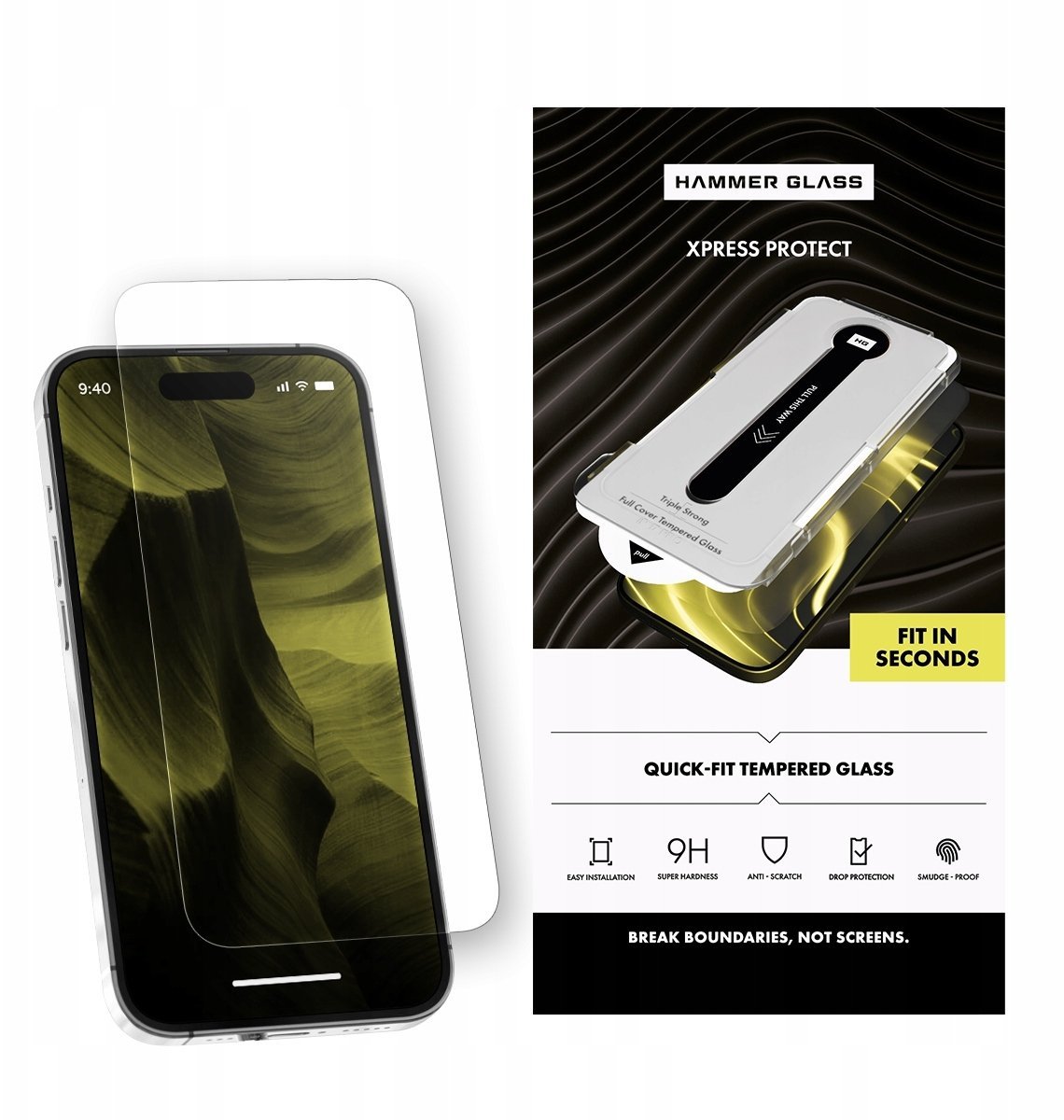 Hammer Glass hartowane szkło Xpress do Iphone 15 Pro Max