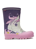 Buty dla dziewczynek - Viking Kalosze Jolly Print 1-60020-1650 Fioletowy - miniaturka - grafika 1