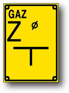 Todg-1 Z Tabliczka Orientacyjna Zawieradła Gazocią - Akcesoria BHP - miniaturka - grafika 1