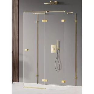 New Trendy EXK-2124 KABINA AVEXA GOLD SHINE PROSTOKĄTNA PRZY$635CIENNA P 80x70x200 CZYSTE 6mm ACTIVE SHIELD - Kabiny prysznicowe - miniaturka - grafika 2