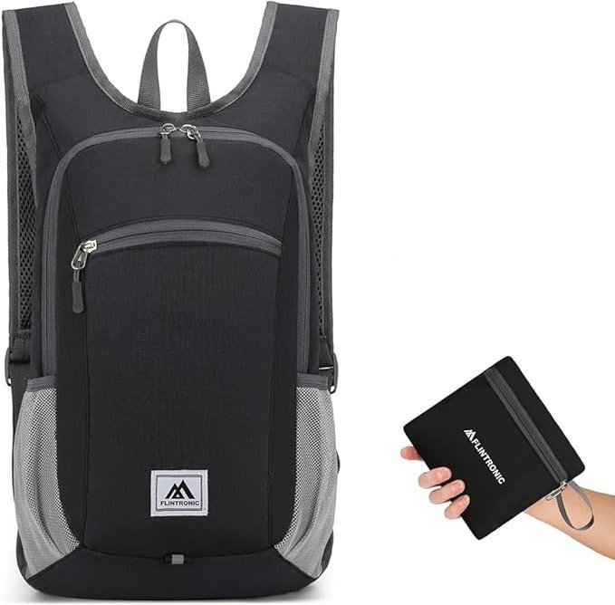 LEKKI PLECAK TURYSTYCZNY SKŁADANY SPORTOWY WODOODPORNY OUTDOOR 16L WĘDRÓWKI