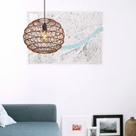 Lampy sufitowe - Globo Żyrandol Senni, brązowy, Ø 39 cm - miniaturka - grafika 1