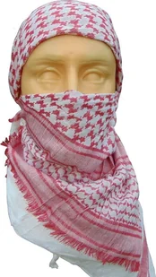 MFH CHUSTA"ARAFATKA" CZERWONO BIAŁA 115 x 110 cm MFH - Czapki i chusty sportowe damskie - miniaturka - grafika 1