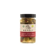 Warzywa w marynacie - NEFELI (oliwki) OLIWKI ZIELONE NADZIEWANE CZERWONĄ PAPRYKĄ W ZALEWIE BIO 300 g - NEFELI BP-5203447711224 - miniaturka - grafika 1
