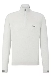 BOSS Męska bluza z dzianiny Zolet Light/Pastel Grey57, M, Light/Pastel Grey57, M - Bluzy męskie - miniaturka - grafika 1