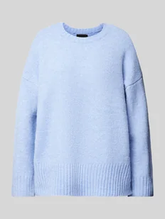 Sweter z długim rękawem i bocznymi rozcięciami model ‘NANCY’ - Swetry damskie - miniaturka - grafika 1