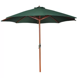 vidaXL vidaXL Parasol przeciwsłoneczny w kolorze zielonym o wysokości 258 cm. - Parasole ogrodowe - miniaturka - grafika 1