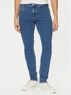 Spodnie męskie - Tommy Jeans Jeansy Austin DM0DM21134 Niebieski Slim Fit - miniaturka - grafika 1