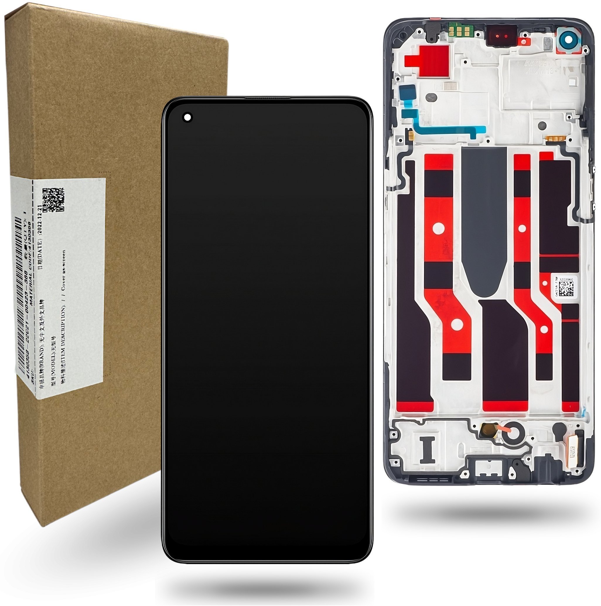 Oppo Reno7 Lite 5G Wyświetlacz Oryginalny Service Pack LCD CPH2343 Ekran