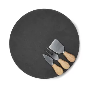 Deska Do Serwowania Stone Obrotowa +Noże Homla - Deski do krojenia - miniaturka - grafika 1