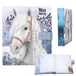 PAMIĘTNIK NA KOD MISS MELODY DIARY WITH TOP MODEL 13237 DEPESCHE - Szkolne artykuły papiernicze - miniaturka - grafika 1
