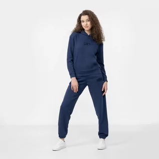 Spodnie sportowe damskie - Damskie spodnie dresowe FILA BANDIRMA high waist sweat pants - granatowe - grafika 1