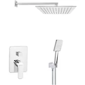 Zestawy prysznicowe - Invena Siros zestaw prysznicowy podtynkowy chrom BS-90-0K2 - miniaturka - grafika 1