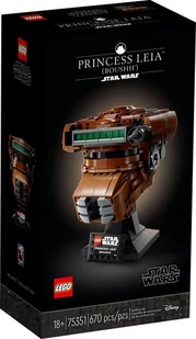 LEGO Star Wars Hełm księżniczki Lei 75351 - Klocki - miniaturka - grafika 1