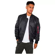 Kurtki męskie - Alpha Industries męska kurtka męska Ma-1 Vf 59 długa dziecięca, żelazny szary, M - miniaturka - grafika 1