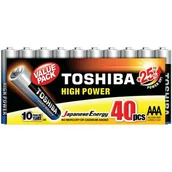 Baterie i akcesoria - Toshiba Baterie AAA LR3 High Power 40 szt.) - miniaturka - grafika 1