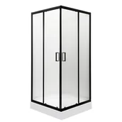 Kabiny prysznicowe - Kabina prysznicowa z brodzikiem Soho SQ 90 kwadratowa szkło ryflowane 6 mm KERRA - miniaturka - grafika 1