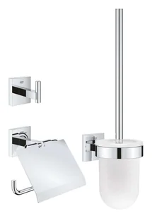 Grohe QuickFix Start Cube - Zestaw akcesoriów łazienkowych 3 w 1, chrom 41123000 - Wieszaki łazienkowe - miniaturka - grafika 1