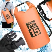 Plecaki worki - Worek Wodoodporny Wodoszczelny Kajak Torba 15L Pom - miniaturka - grafika 1