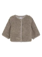 Bluzy i sweterki niemowlęce - Noppies Kurtka polarowa w kolorze szarym - miniaturka - grafika 1