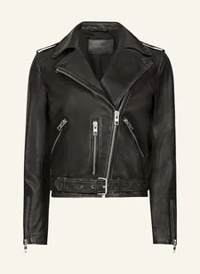 Allsaints Kurtka Skórzana Balfern schwarz - Moda i Uroda OUTLET - miniaturka - grafika 1