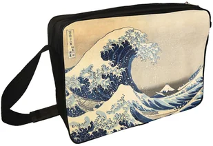 Torba na ramię Wielka Fala w Kanagawie Katsushika Hokusai - Torby szkolne - miniaturka - grafika 1