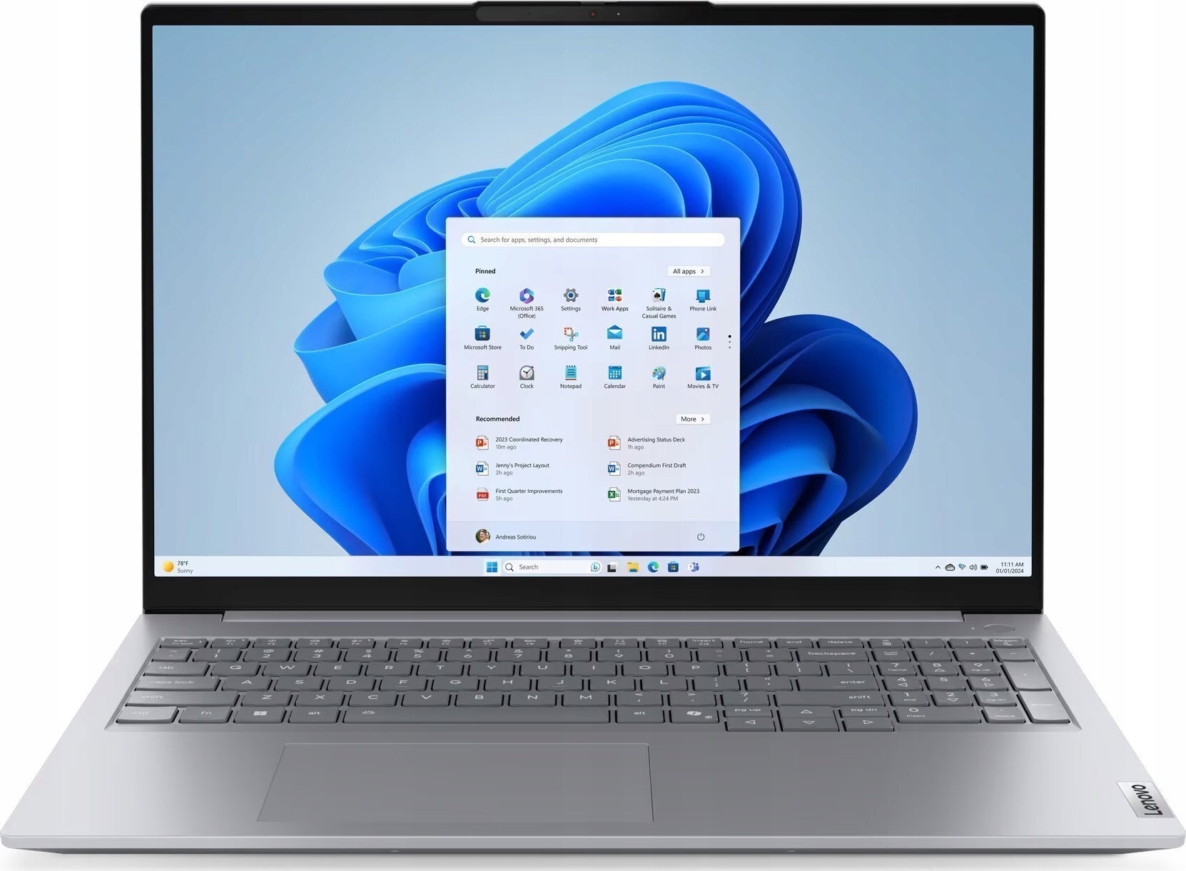 Lenovo ThinkBook 16 G8 IAL Ultra 5 135H / 16 GB / 512 GB / W11 Pro 21SK00QYPB21SK00QYPB