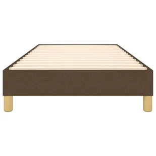 Lumarko Łóżko kontynentalne, ciemnobrązowe, obite tkaniną, 80x200 cm - Łóżka - miniaturka - grafika 6