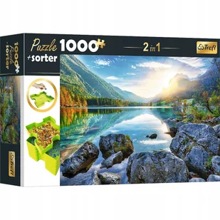 Trefl 10653 Puzzle 1000 elementów, 6 przegródek, porządkowanie, sortowanie, noszenie i przechowywanie, kreatywna rozrywka dla dorosłych i dzieci od 12 zestawów, 2 w 1, Hintersee Niemcy Hintersee Deutschland - Puzzle - miniaturka - grafika 1