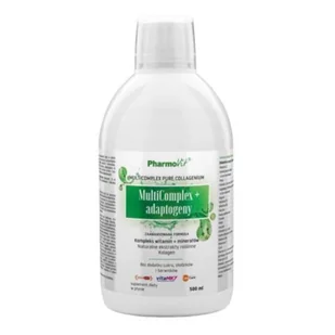 Pharmovit MultiComplex+ Adaptogeny Płyn 500 ml Kompleks Witaminy Minerały Kolagen Pharmovit phv-154 - Witaminy i minerały - miniaturka - grafika 1